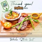Molten Diners - 1-for-1 Wagyu Beef Steak - sgCheapo