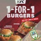 KFC - 1-FOR-1 Burgers - sgCheapo