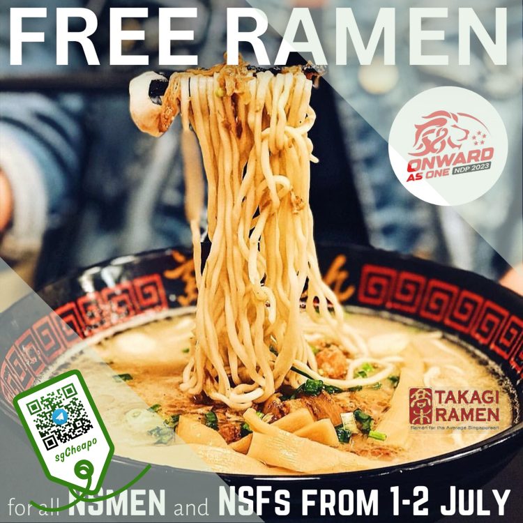 Takagi Ramen - FREE Ramen - sgCheapo