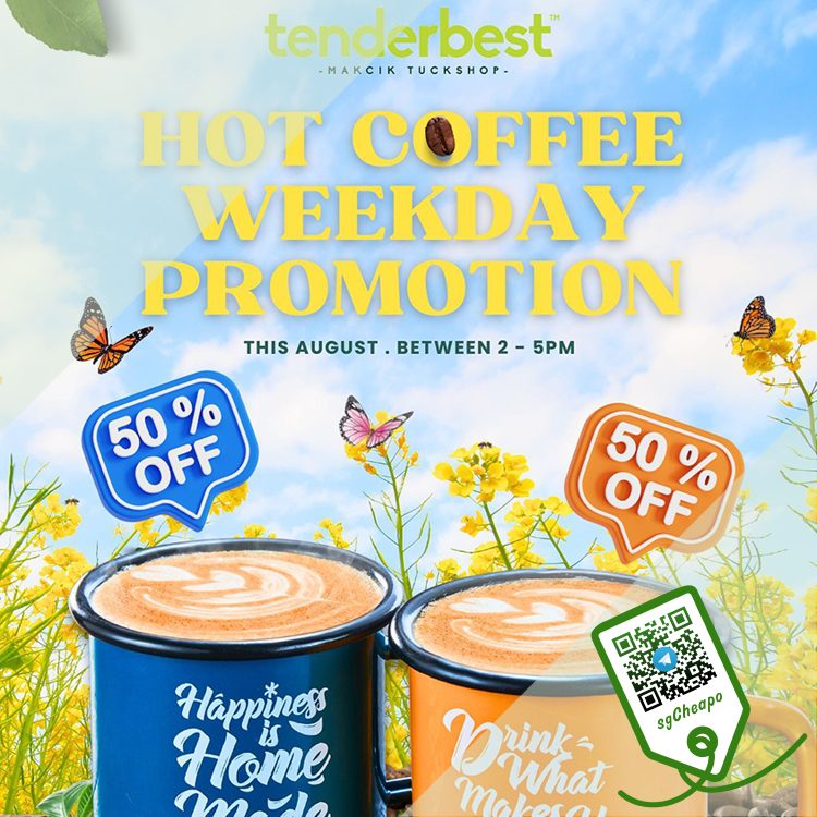 Tenderfresh - 50% OFF All Hot Coffees - sgCheapo