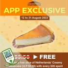 Chateraise - FREE Netherlands Creamy Cheesecake - sgCheapo