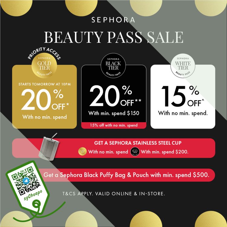 Sephora - UP TO 20% OFF Beauty Pass - sgCheapo