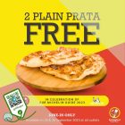 Springleaf Prata Place - FREE 2 Plain Pratas - sgCheapo
