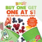 Boost Juice Bars - $1 Popular Range Drink - sgCheapo