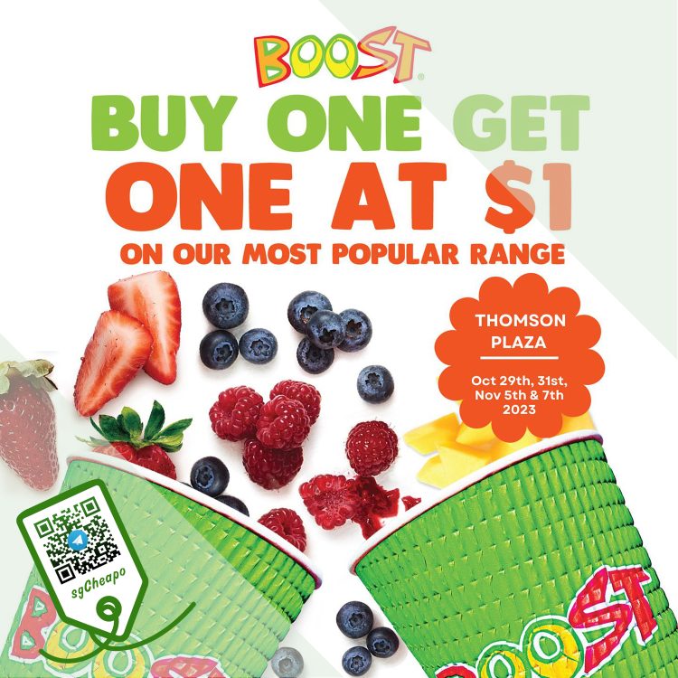 Boost Juice Bars - $1 Popular Range Drink - sgCheapo