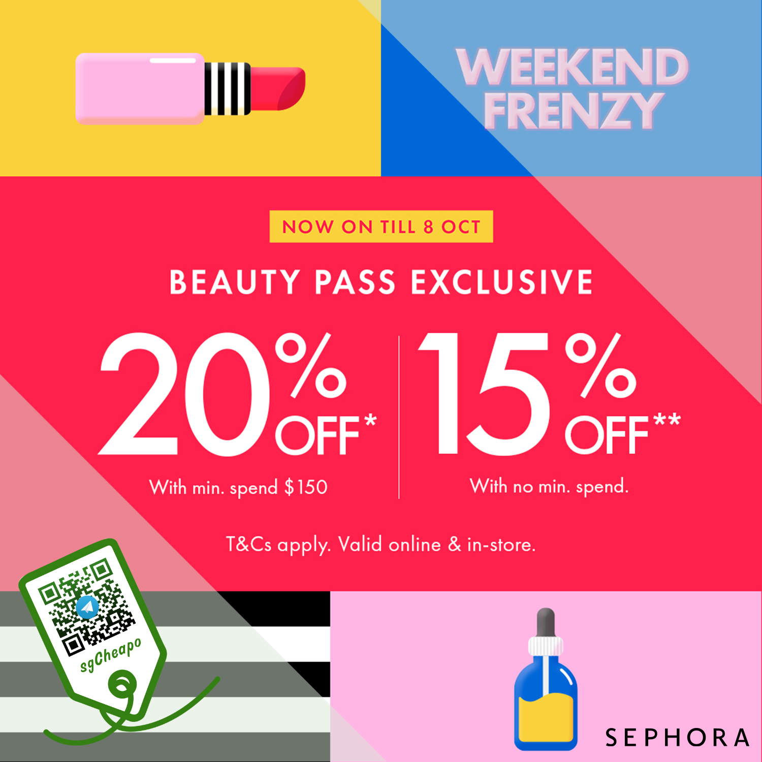 20 OFF Sephora sgCheapo