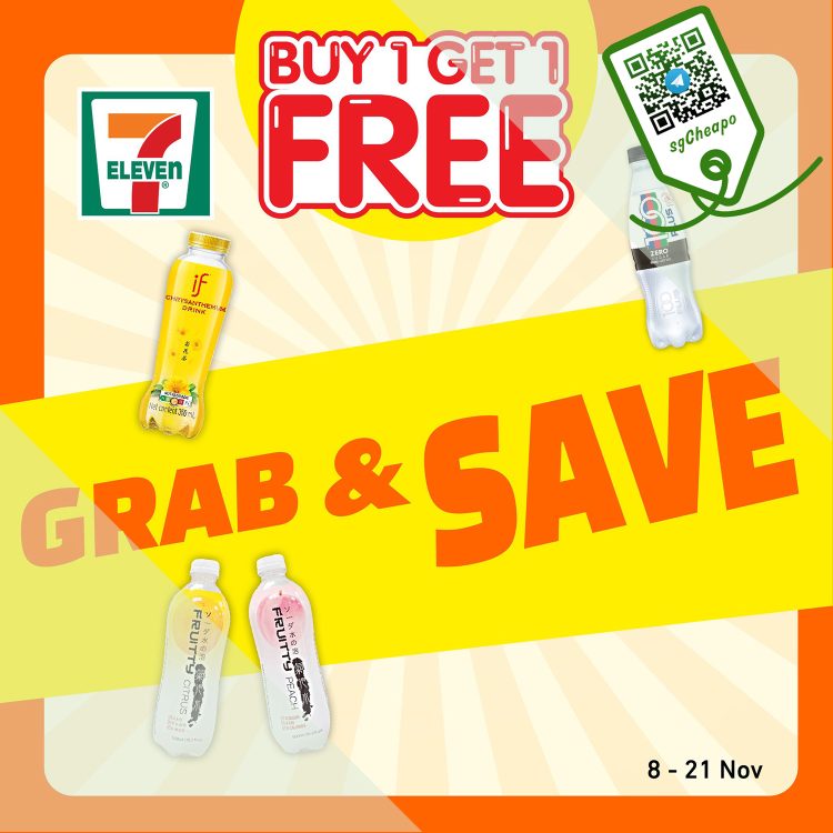 7-Eleven - 1-FOR-1 Selected Drinks - sgCheapo