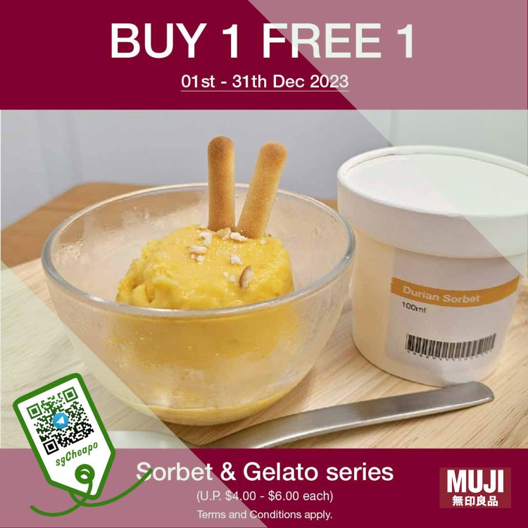 MUJI - 1-FOR-1 Ice Cream - sgCheapo