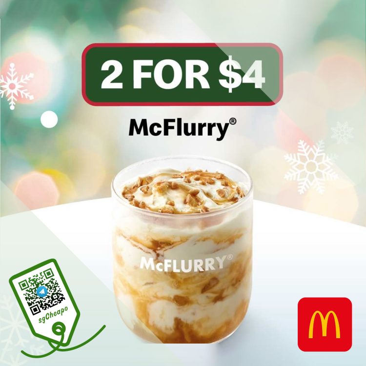 McDonald's - 2 FOR $4 McFlurry - sgCheapo