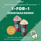 Starbucks - 1-for-1 Christmas Drinks - sgCheapo