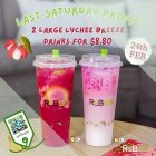 R&B Tea - $8.80 for 2 Large Lychee Breeze -sgCheapo