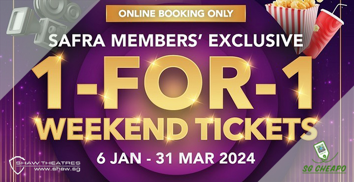 Shaw Theatre - 1-FOR-1 Weekend Tickets - Ends 31 Mar