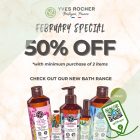 Yves Rocher - 50% OFF February Special - sgCheapo