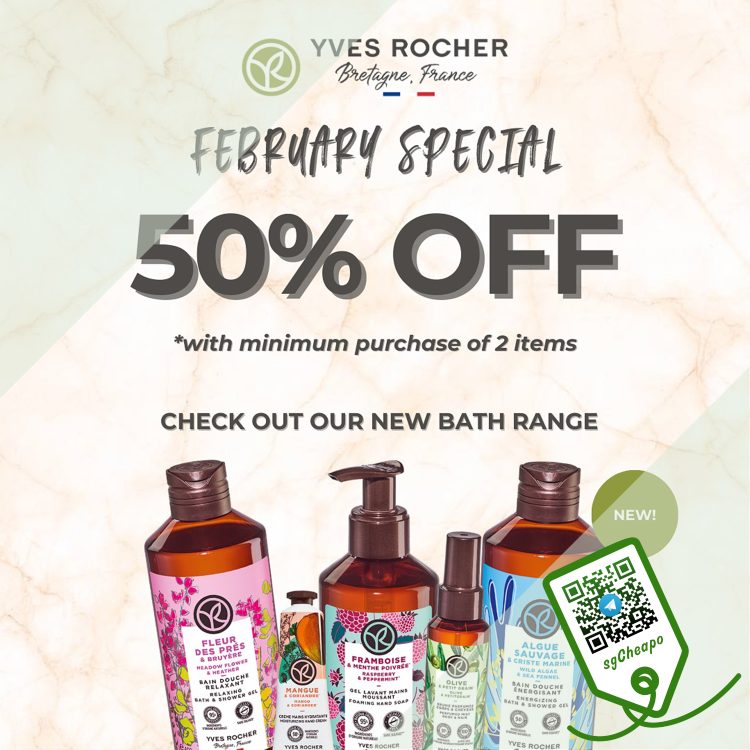 Yves Rocher - 50% OFF February Special - sgCheapo