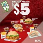 KFC - $5+ Fill Up Meals - sgCheapo