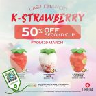LiHO Tea - 50% off 2nd Cup K-Strawberry Drink - sgCheapo