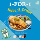 Big Fish Small Fish - 1-FOR-1 Hoki & Crisps - sgCheapo