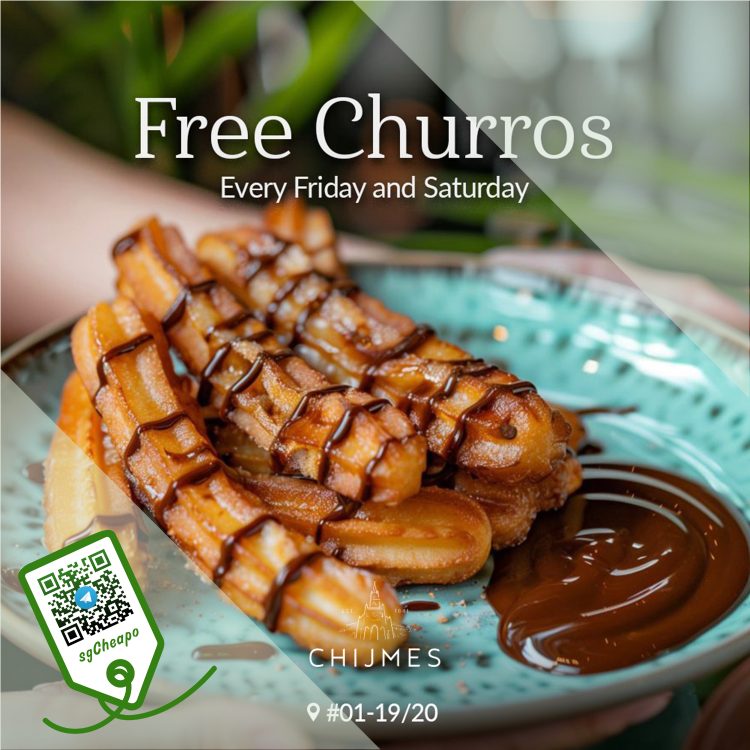 CHIJMES - FREE Churros - sgCheapo