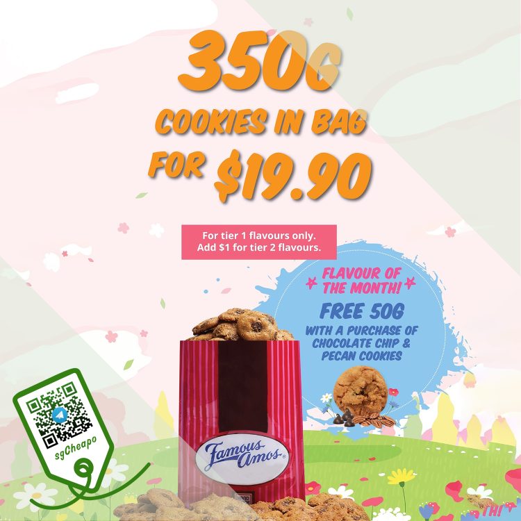 Famous Amos - FREE 50g Extra Chocolate Chip and Pecan - sgCheapo
