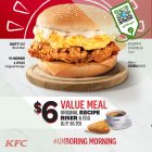 KFC - $6 OFF Original Recipe Riser & Egg Meal - sgCheapo