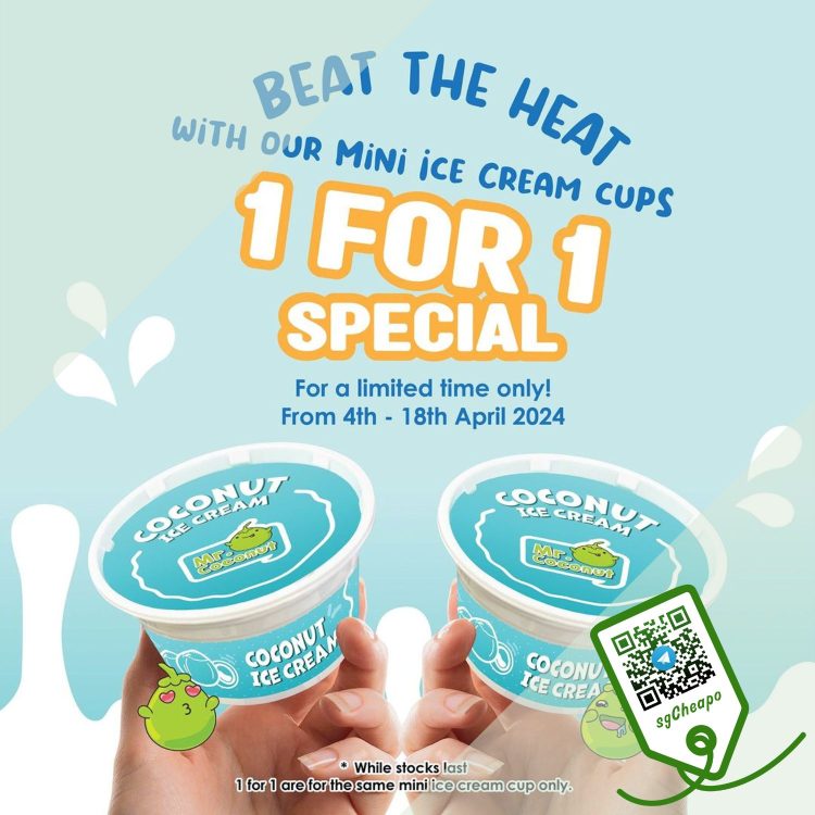 Mr Coconut - 1-FOR-1 Mini Ice Cream Cups - sgCheapo