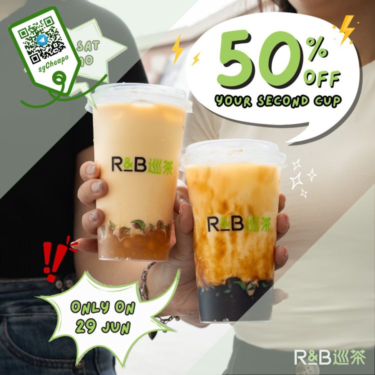 R&B Tea - 50% OFF Second Cup - sgCheapo