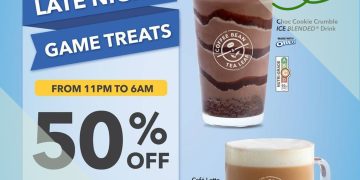 The Coffee Bean & Tea Leaf - Late Night 50% OFF Regular Drinks - sgCheapo
