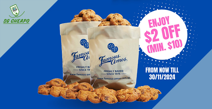 Famous Amos - $2 OFF Famous Amos - sgCheapo