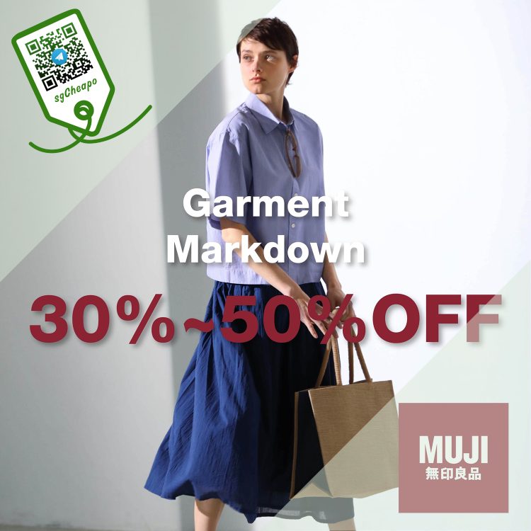 MUJI - 30% OFF Mens & Ladies Fashion Wear - sgCheapo