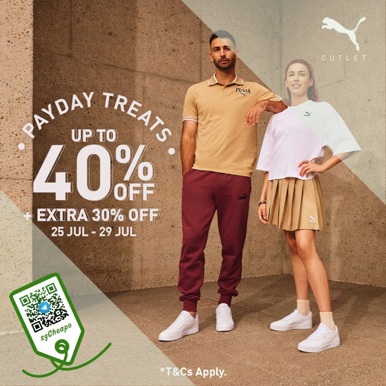 Puma - UP TO 40% OFF + EXTRA 30% OFF PUMA - sgCheapo