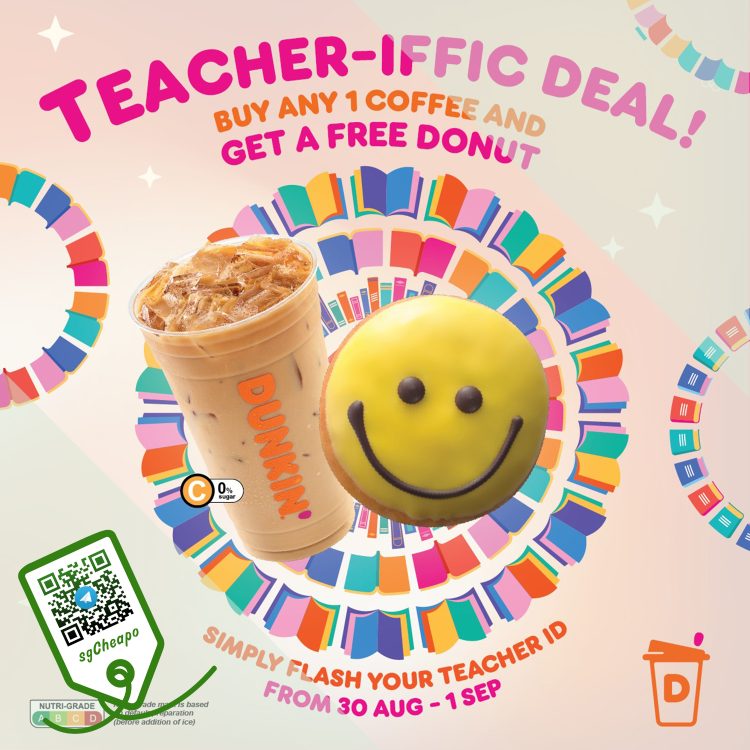 Dunkin' Donuts - Buy Coffee FREE Donut - sgCheapo