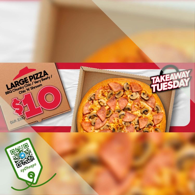 Pizza Hut - $10 Large Pizza - sgCheapo