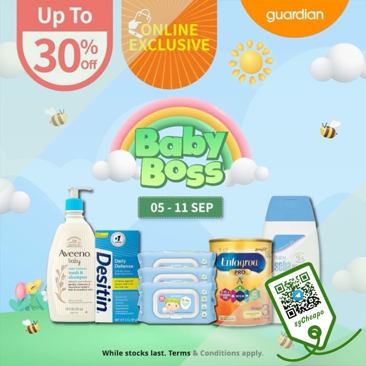 Guardian - UP TO 30% OFF Baby Essentials - sgCheapo