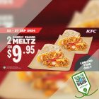 KFC - 2 Cheesy Zinger Meltz for $9.95 - sgCheapo