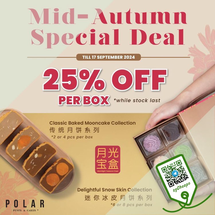 Polar Puffs & Cakes - 25% OFF Mooncakes - sgCheapo