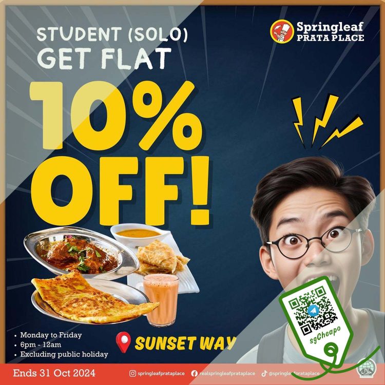 Springleaf Prata Place - 10% OFF for Students - sgCheapo