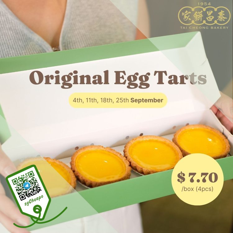 Tai Cheong Bakery - $7.70 Original Egg Tarts - sgCheapo