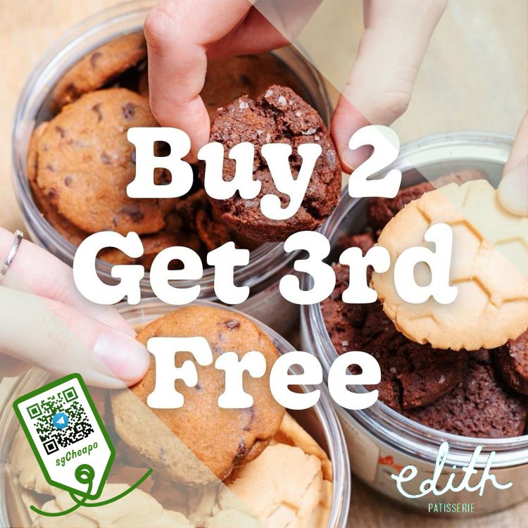 Edith Patisserie Cake Bar - FREE 3rd Bag of Cookies - sgCheapo