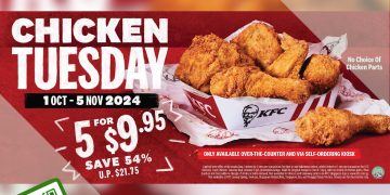 KFC - Enjoy 5 Finger Chicken at $9.95 Every Tuesday - sgCheapo