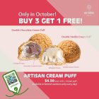 Rive Gauche - Buy 3 Get 1 FREE Artisan Cream Puffs - sgCheapo