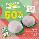 Sushi Express - $1.50 for 2 Pieces Strawberry Mochi - sgCheapo