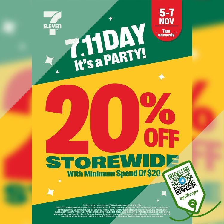 7-Eleven - 20% OFF Storewide - sgCheapo