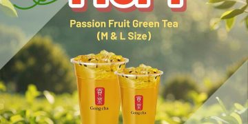 Gong Cha - 1-FOR-1 Passion Fruit Green Tea - sgCheapo