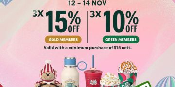 Starbucks - UP to 3x 15% OFF Starbucks - sgCheapo