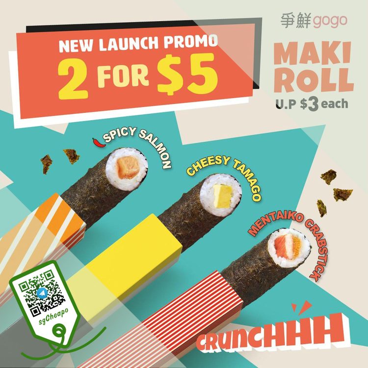 Sushi Express - 2 Maki Rolls for $5 - sgCheapo