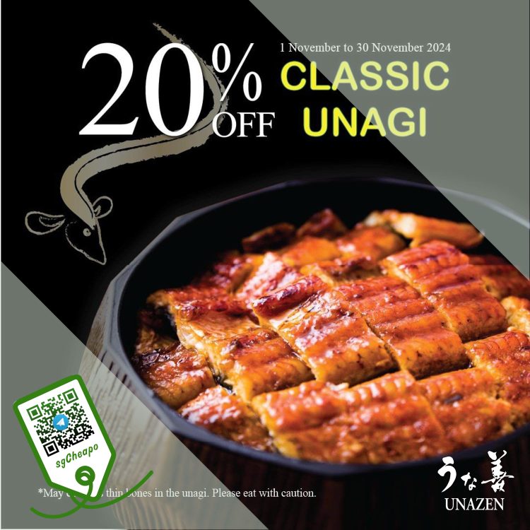 Unazen - 20% OFF Unagi - sgCheapo