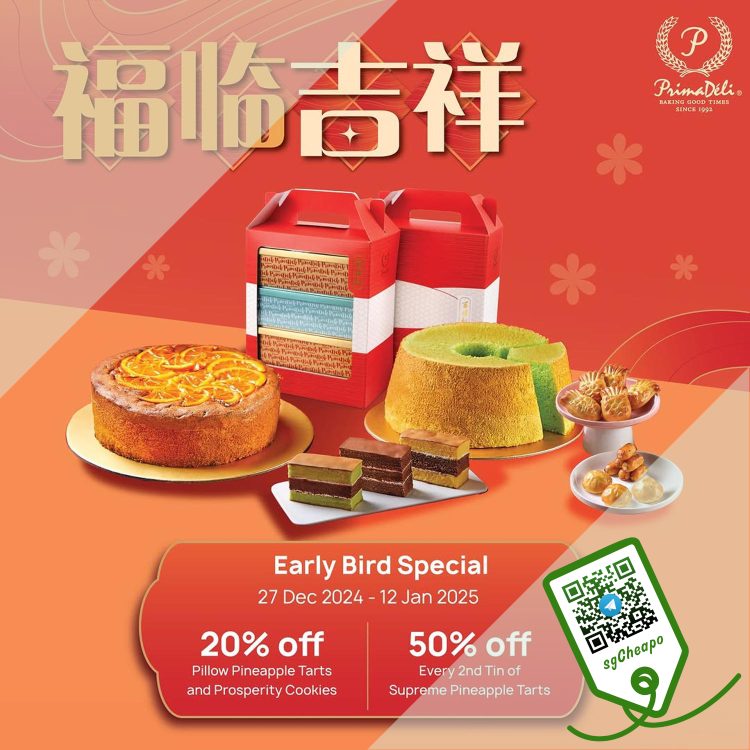 PrimaDeli - Up to 50% OFF Early Bird CNY Festive Goodies - sgCheapo