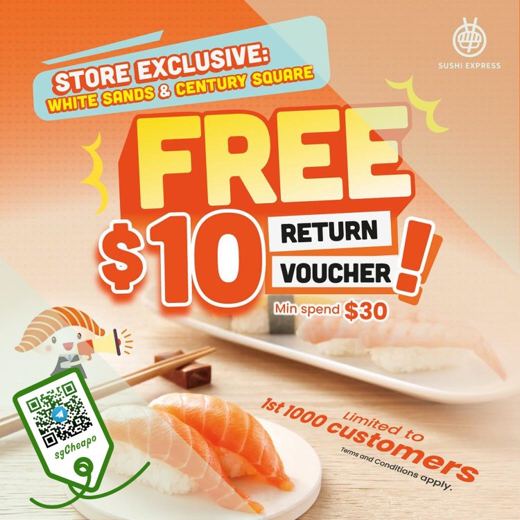 Sushi Express - $10 OFF Return Voucher - sgCheapo