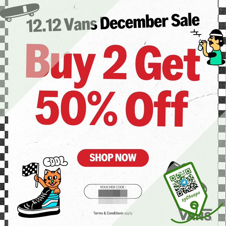 Vans - Buy 2 Get 50% OFF Vans - sgCheapo