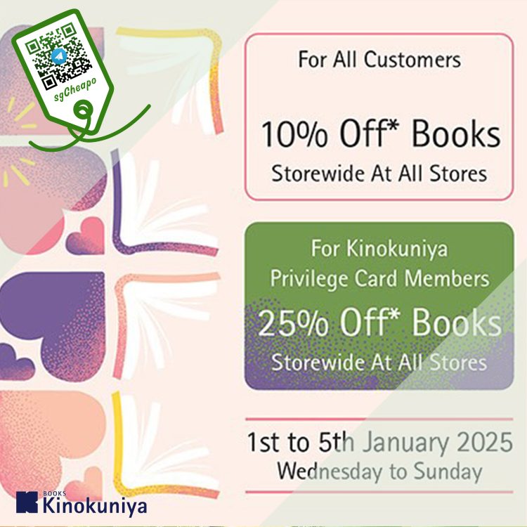 Kinokuniya - 25% OFF Books - sgCheapo